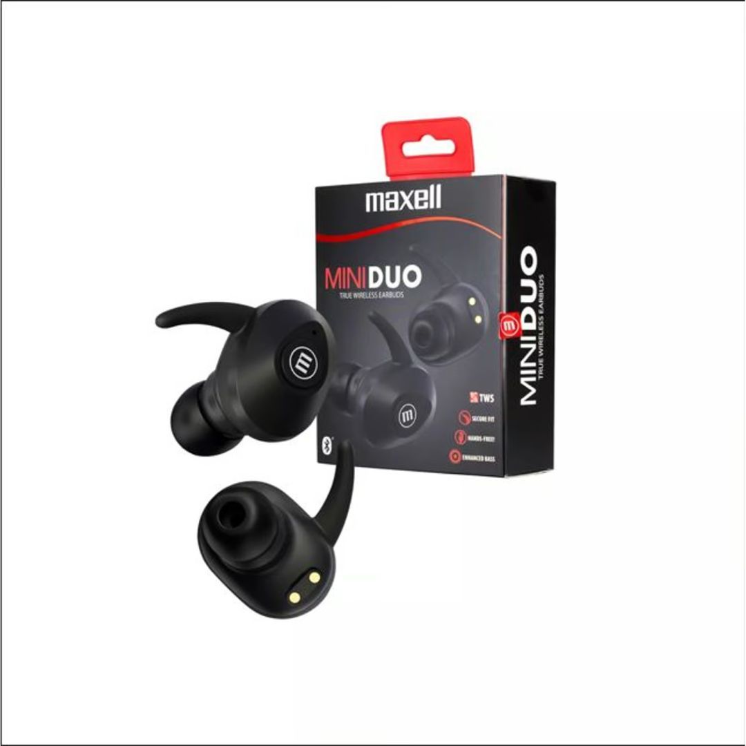 Maxell Mini Duo Bluetooth Headset Black Maxell Mini Duo Bluetooth Headset Black