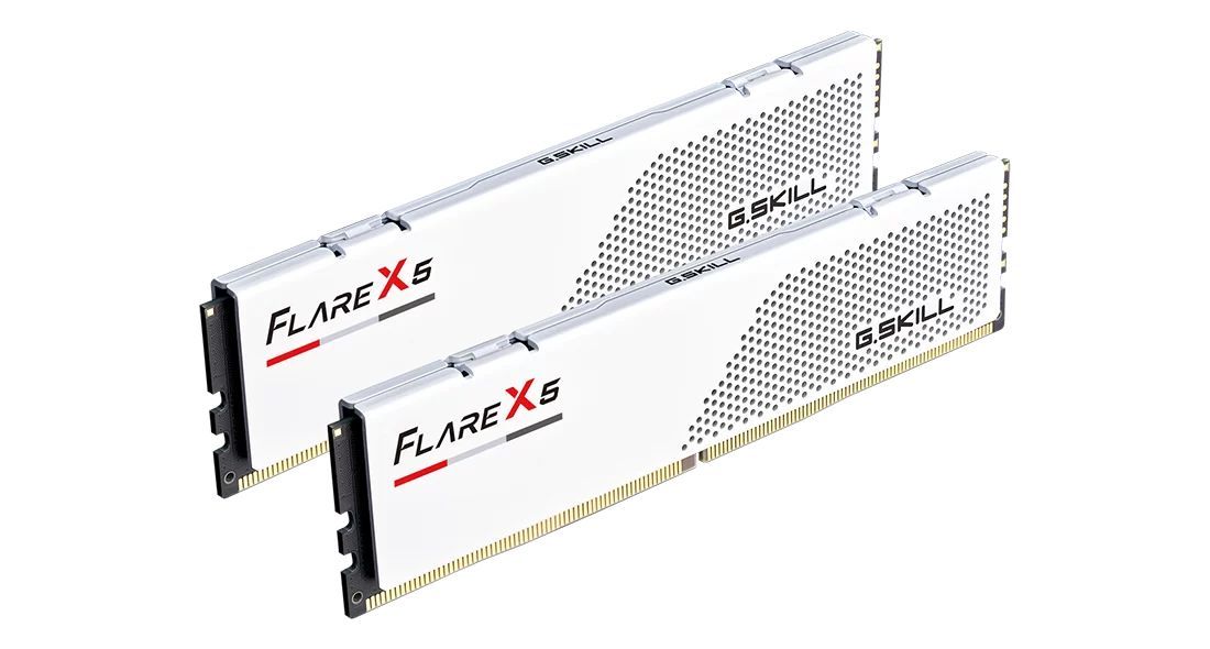 G.SKILL 64GB DDR5 6000MHz Kit(2x32GB) Flare X5 White G.SKILL 64GB DDR5 6000MHz Kit(2x32GB) Flare X5 White