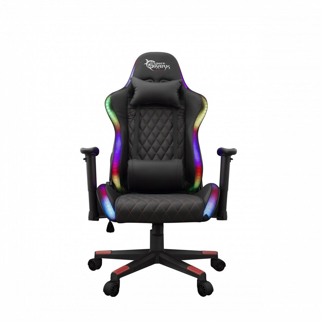 White Shark Thunderbolt RGB Gaming Chair Black White Shark Thunderbolt RGB Gaming Chair Black