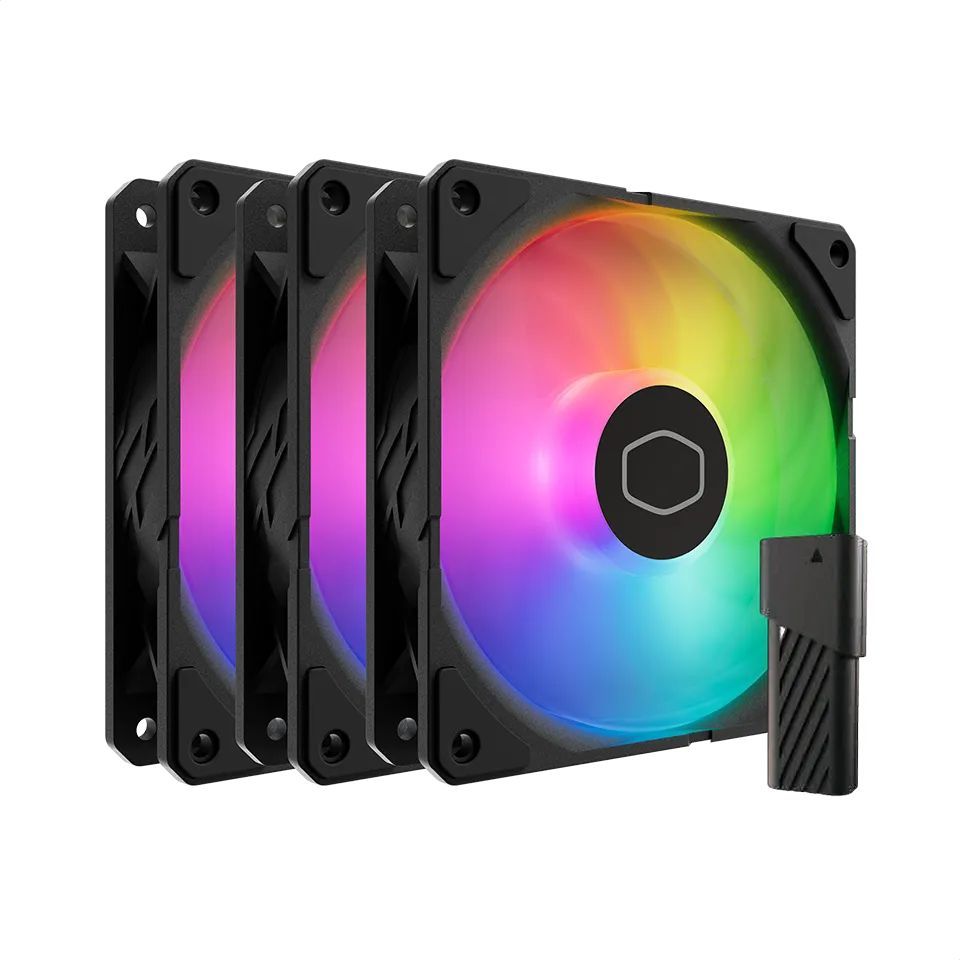 Cooler Master SickleFlow Edge 120 ARGB 3-Pack Fan Kit Cooler Master SickleFlow Edge 120 ARGB 3-Pack Fan Kit