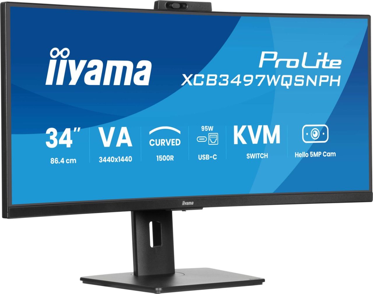 iiyama 34" ProLite XCB3497WQSNPH-B1 LED Curved