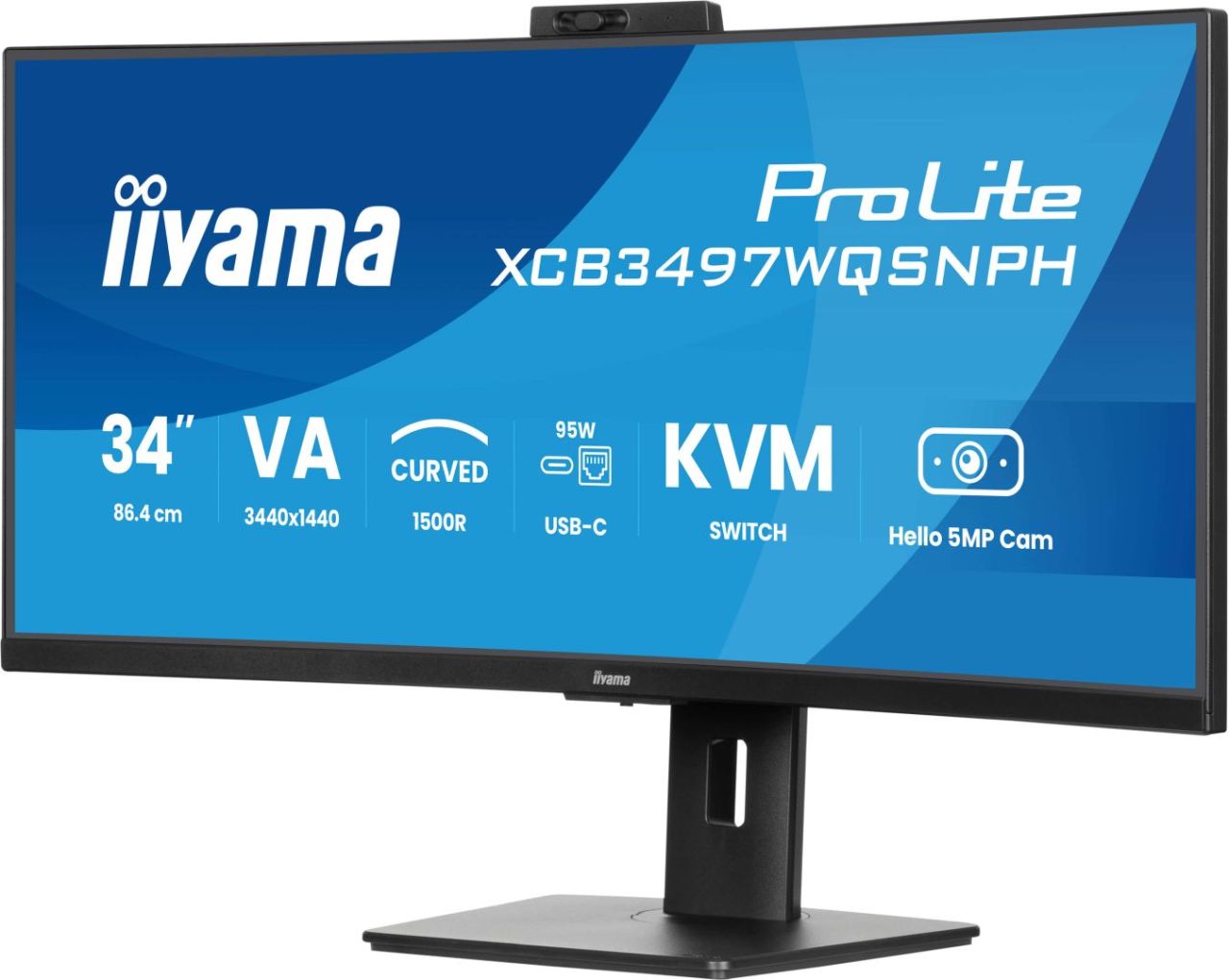 iiyama 34" ProLite XCB3497WQSNPH-B1 LED Curved