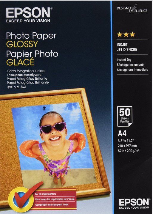 Epson Photo Paper Glossy 200g A4 50db Fényes Fotópapír Epson Photo Paper Glossy 200g A4 50db Fényes Fotópapír