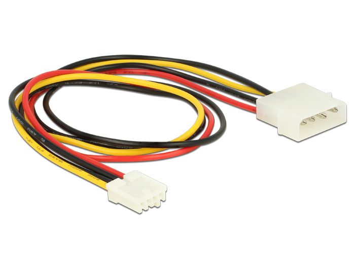 DeLock Power Cable 4 pin male > 4 pin floppy female 40cm DeLock Power Cable 4 pin male > 4 pin floppy female 40cm