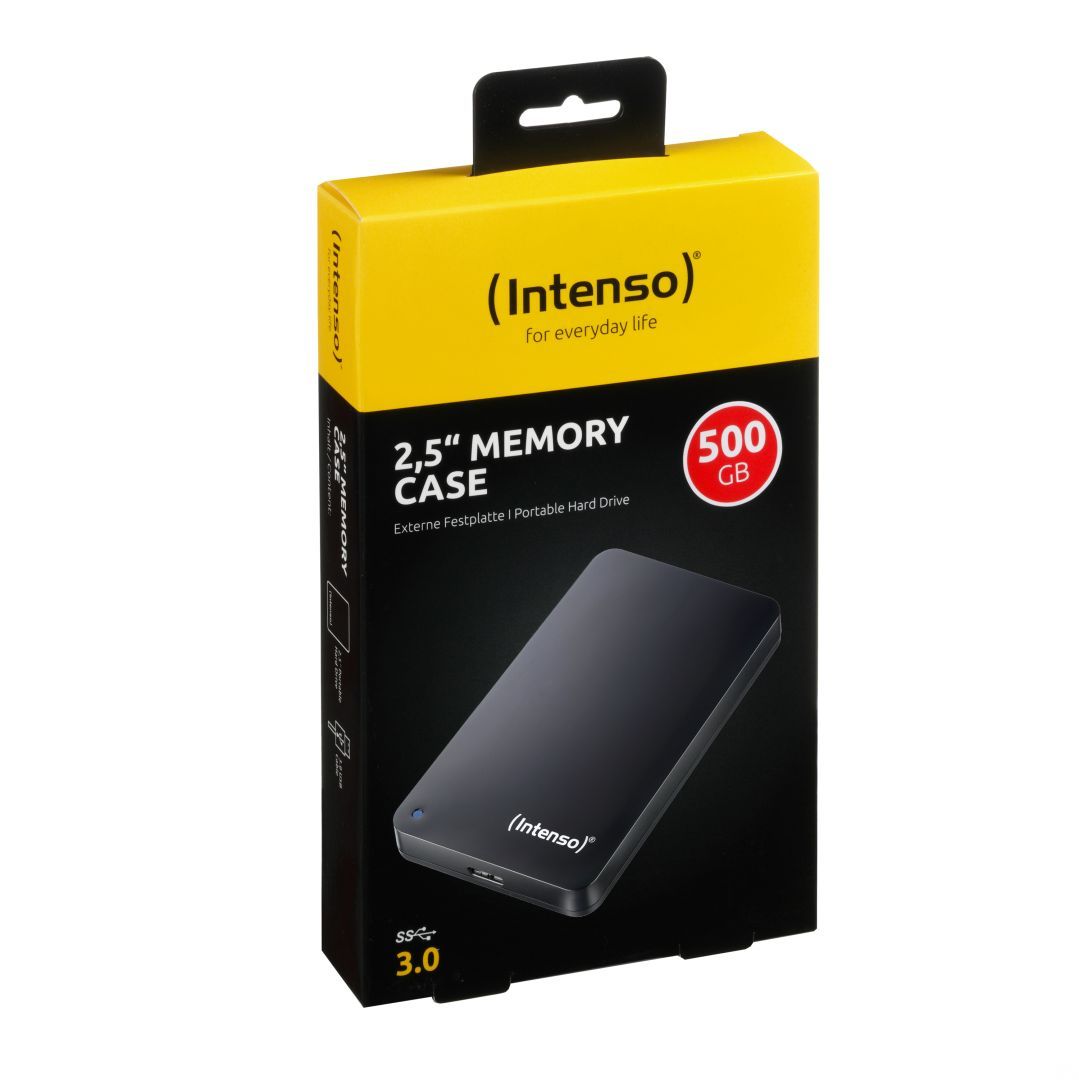 Intenso 500GB 2,5" USB3.2 Memory Case Black Intenso 500GB 2,5" USB3.2 Memory Case Black