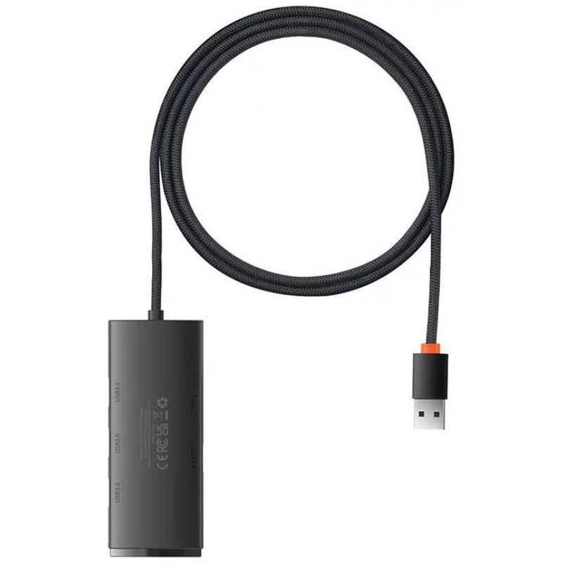Baseus Lite Series 4in1 USB3.0 Hub Black Baseus Lite Series 4in1 USB3.0 Hub Black