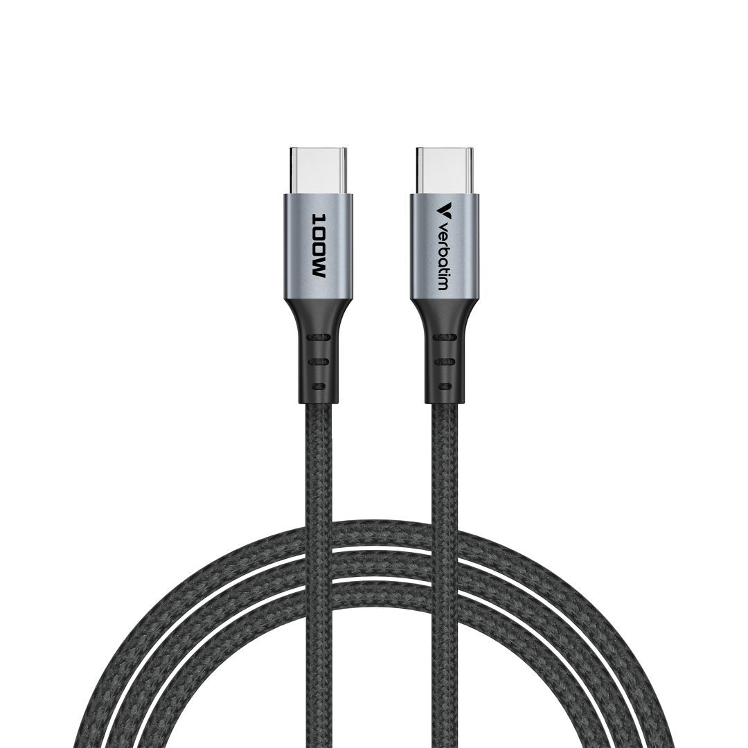 Verbatim Sync & Charge 100W Cable 1,2m Black Verbatim Sync & Charge 100W Cable 1,2m Black