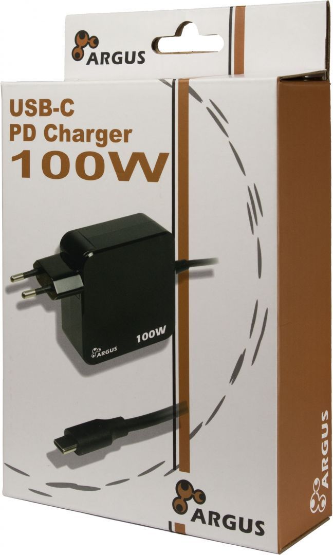 Inter-Tech Argus PD-2100 USB-C 100W PD Charger Black Inter-Tech Argus PD-2100 USB-C 100W PD Charger Black