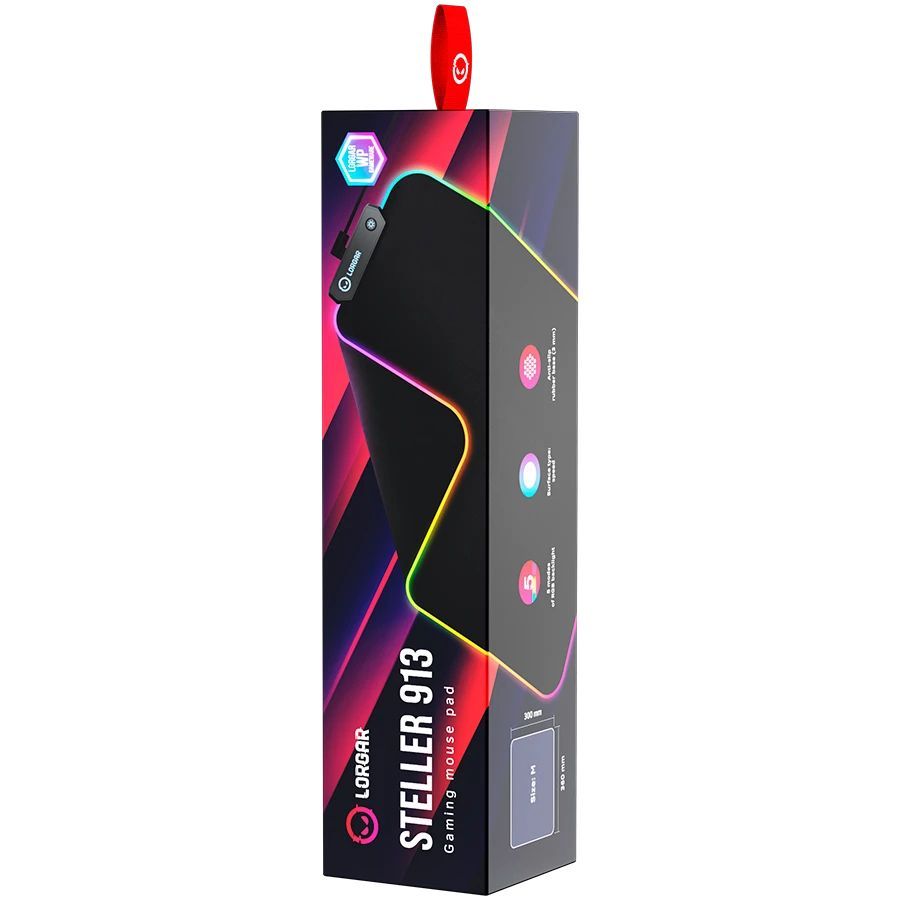 LORGAR Steller 913 Egérpad Black LORGAR Steller 913 Egérpad Black