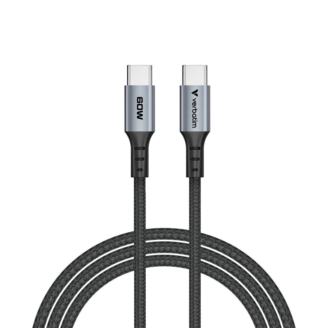 Verbatim Sync & Charge USB-C to USB-C Cable 1,2m Black Verbatim Sync & Charge USB-C to USB-C Cable 1,2m Black