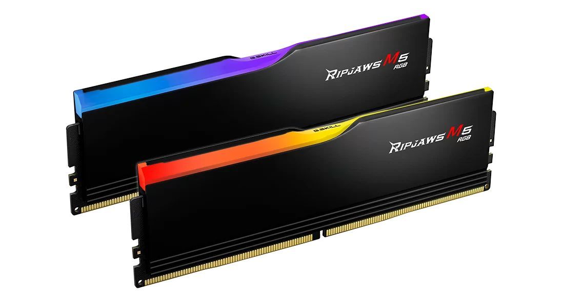 G.SKILL 48GB DDR5 6000MHz Kit(2x24GB) Ripjaws M5 RGB Black G.SKILL 48GB DDR5 6000MHz Kit(2x24GB) Ripjaws M5 RGB Black