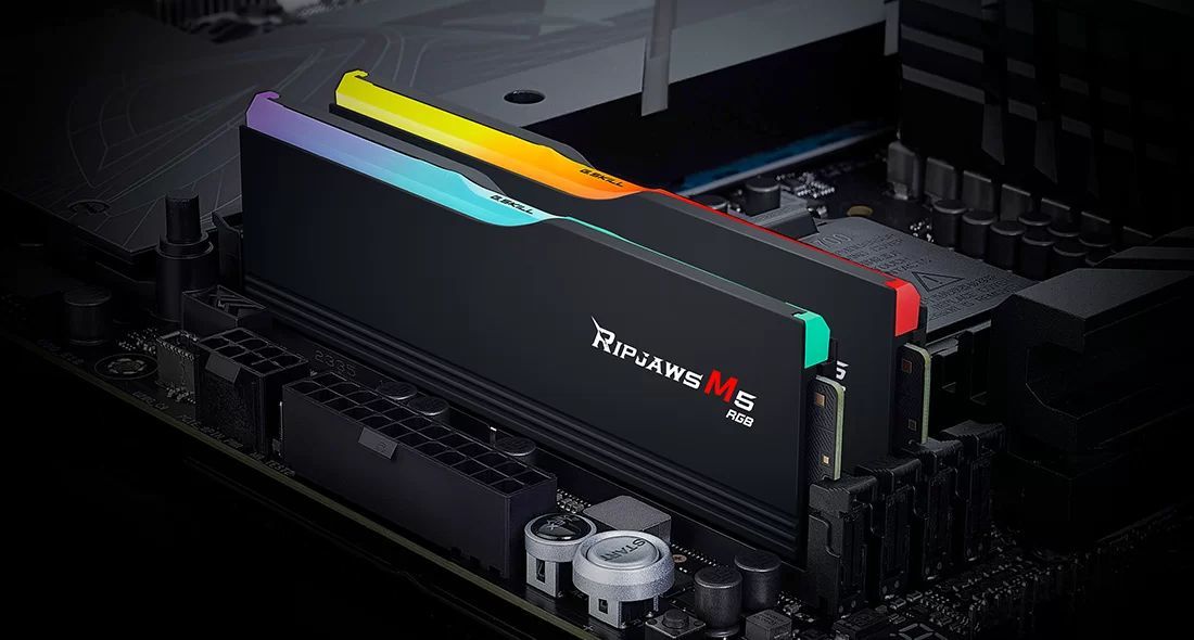 G.SKILL 48GB DDR5 6000MHz Kit(2x24GB) Ripjaws M5 RGB Black G.SKILL 48GB DDR5 6000MHz Kit(2x24GB) Ripjaws M5 RGB Black