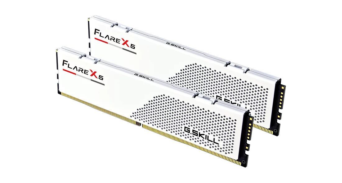 G.SKILL 32GB DDR5 6000MHz Kit(2x16GB) Flare X5 White G.SKILL 32GB DDR5 6000MHz Kit(2x16GB) Flare X5 White
