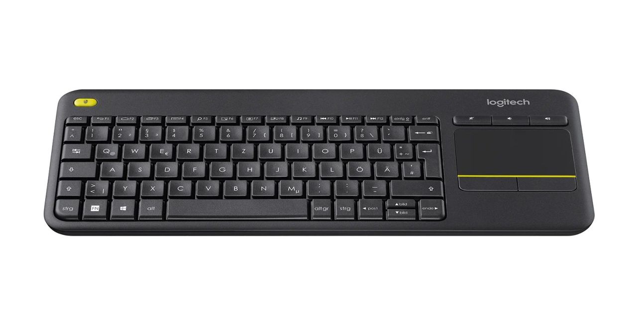Logitech K400 Plus Wireless Touch Keyboard Black DE