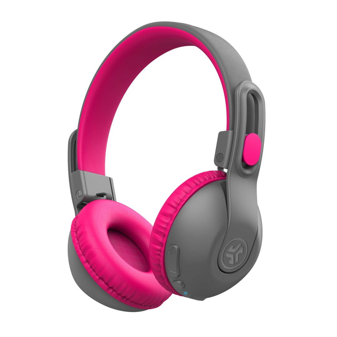 JLab JBuddies Studio 2 Kids Bluetooth Headset Gray/Pink JLab JBuddies Studio 2 Kids Bluetooth Headset Gray/Pink