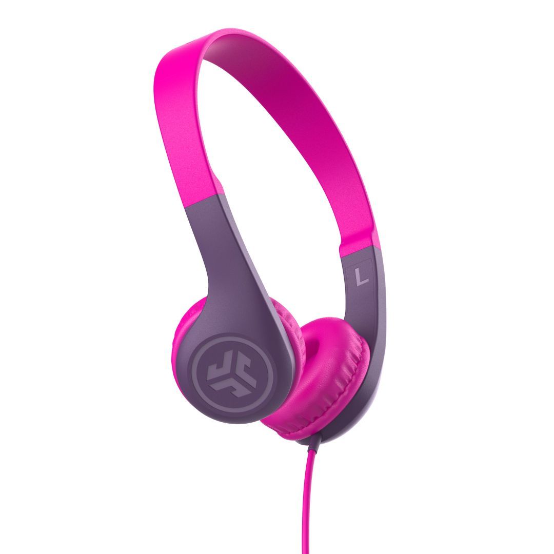 JLab JBuddies Pop Wired Kids Headphones Pink JLab JBuddies Pop Wired Kids Headphones Pink