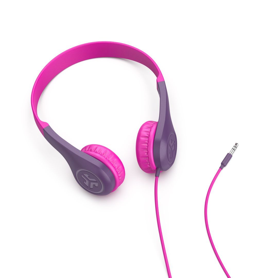 JLab JBuddies Pop Wired Kids Headphones Pink JLab JBuddies Pop Wired Kids Headphones Pink