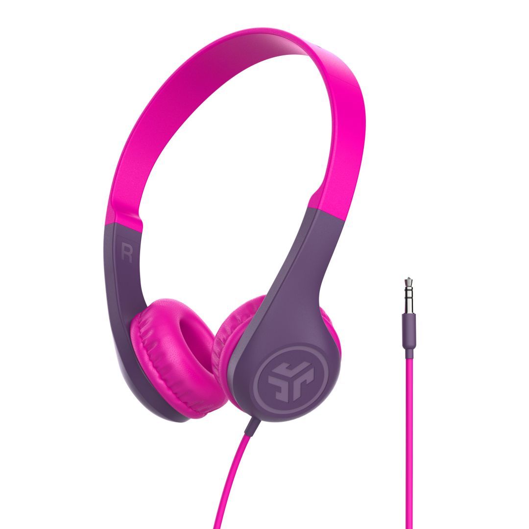 JLab JBuddies Pop Wired Kids Headphones Pink JLab JBuddies Pop Wired Kids Headphones Pink