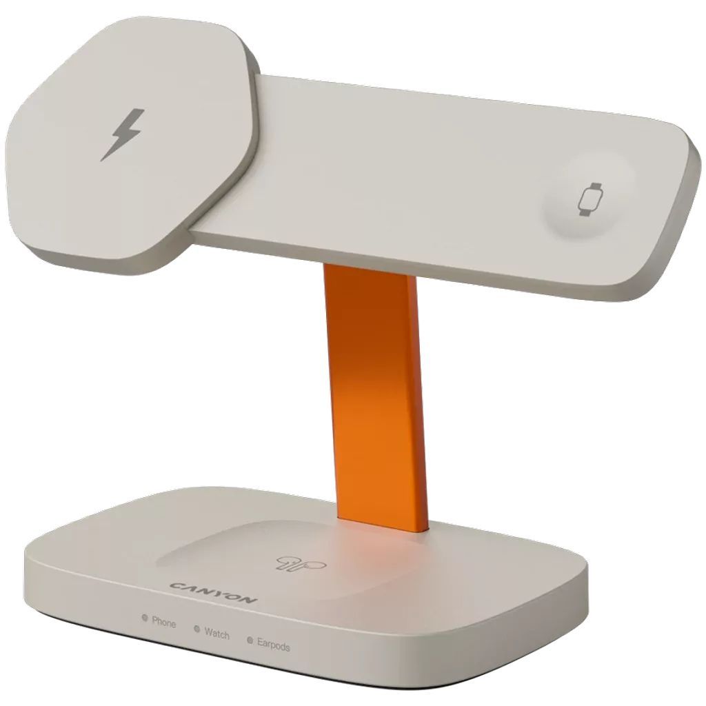 Canyon Hexagon 310 Wireless Charger LightGrey/Orange Canyon Hexagon 310 Wireless Charger LightGrey/Orange