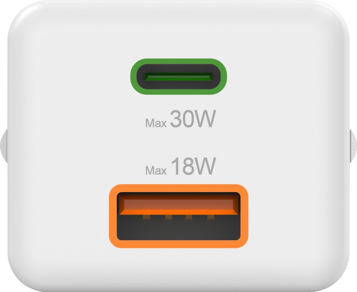 Hama Universal Mini Power Adapter 30W White