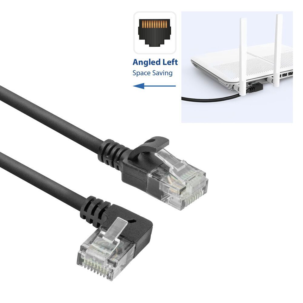 ACT CAT6A U-UTP Patch Cable 1m Black ACT CAT6A U-UTP Patch Cable 1m Black