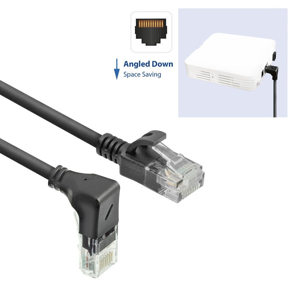 ACT CAT6A U-UTP Patch Cable 1m Black ACT CAT6A U-UTP Patch Cable 1m Black