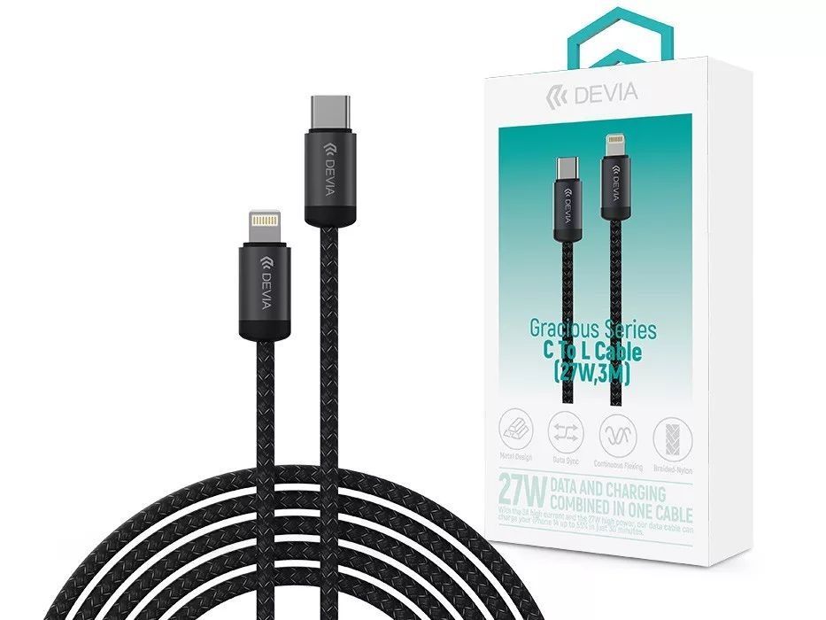 Devia ST124349 Gracious Series cable 3m Black Devia ST124349 Gracious Series cable 3m Black