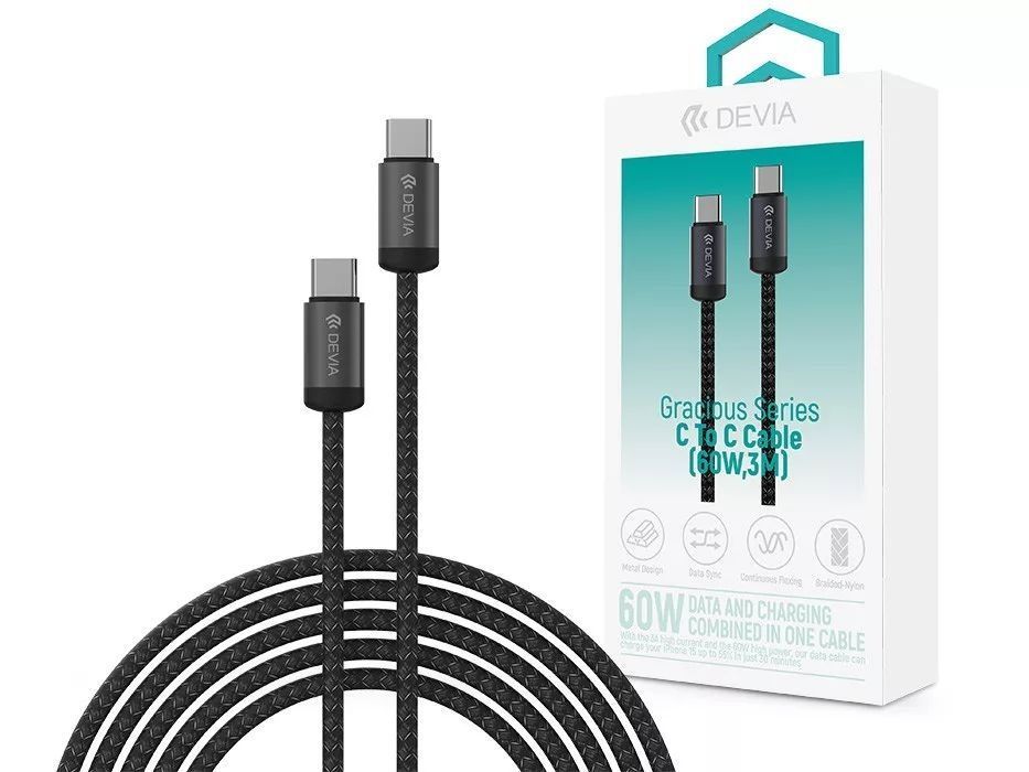 Devia ST124332 Gracious Series cable 3m Black Devia ST124332 Gracious Series cable 3m Black