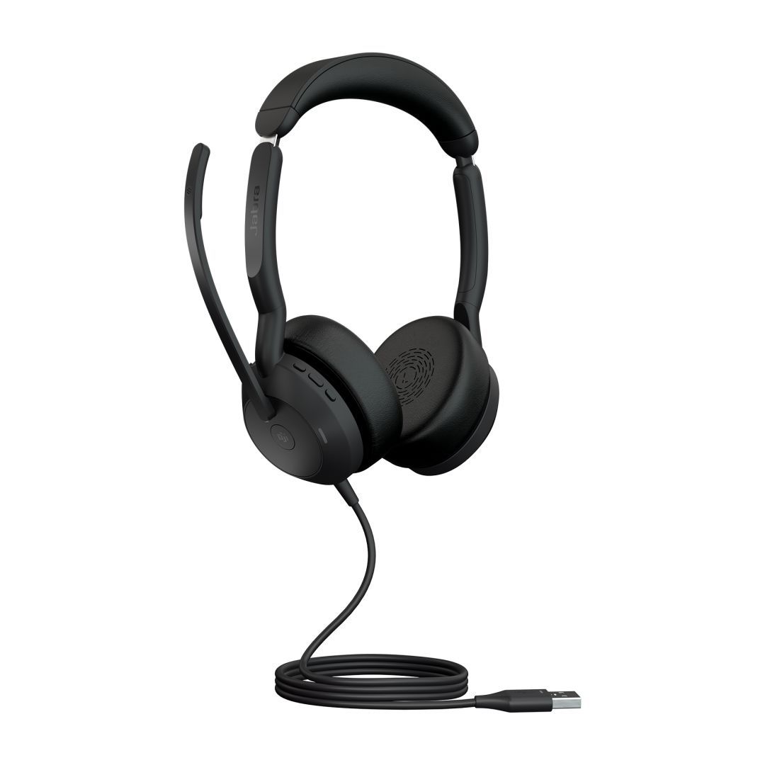 Jabra Evolve2 50 USB-A MS Stereo Bluetooth Headset Black Jabra Evolve2 50 USB-A MS Stereo Bluetooth Headset Black