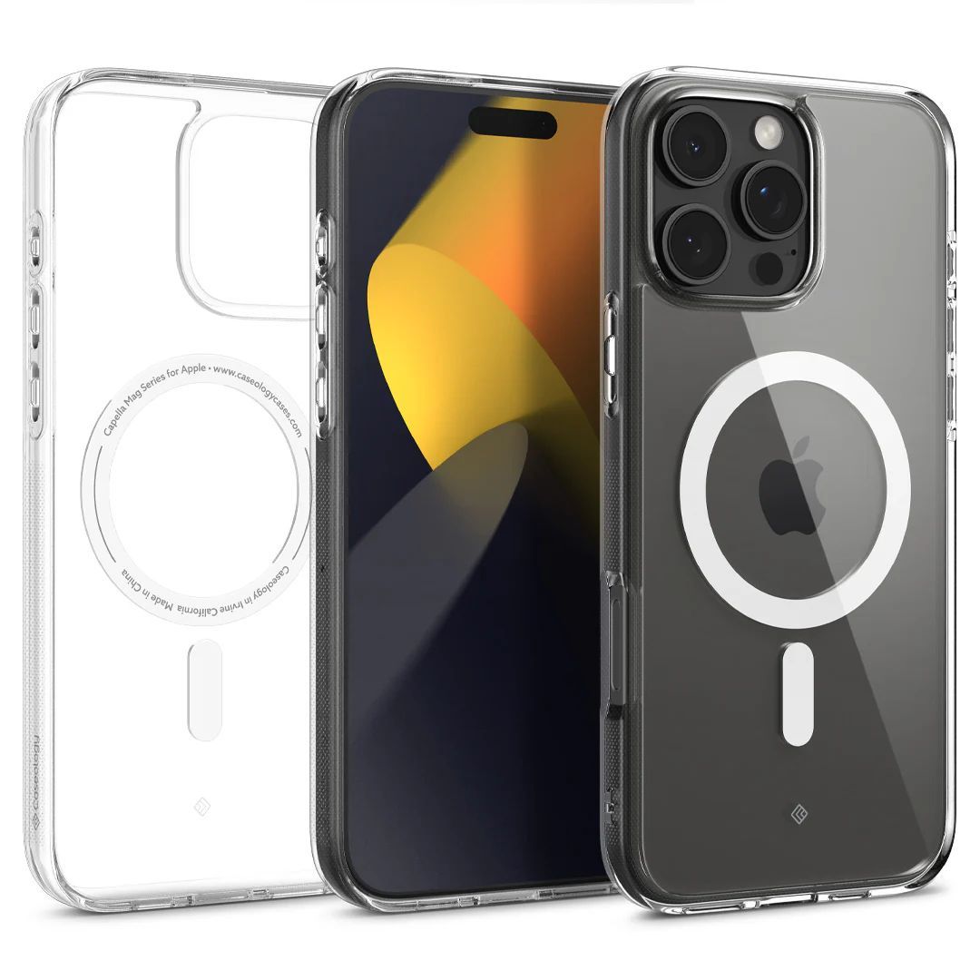 Spigen Caseology Capella MagSafe case iPhone 16 Pro Max Clear White Spigen Caseology Capella MagSafe case iPhone 16 Pro Max Clear White