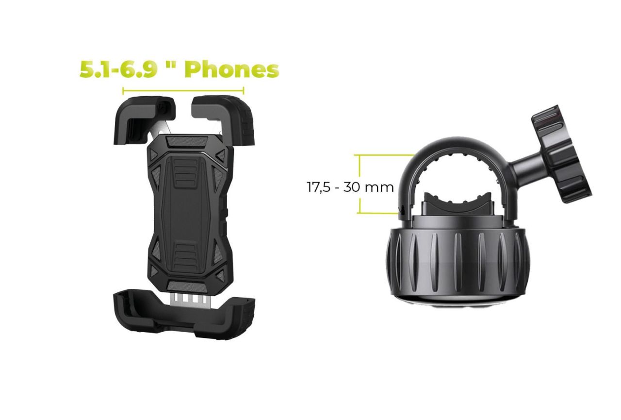 Mobile Origin Bike phone holder B3 Black