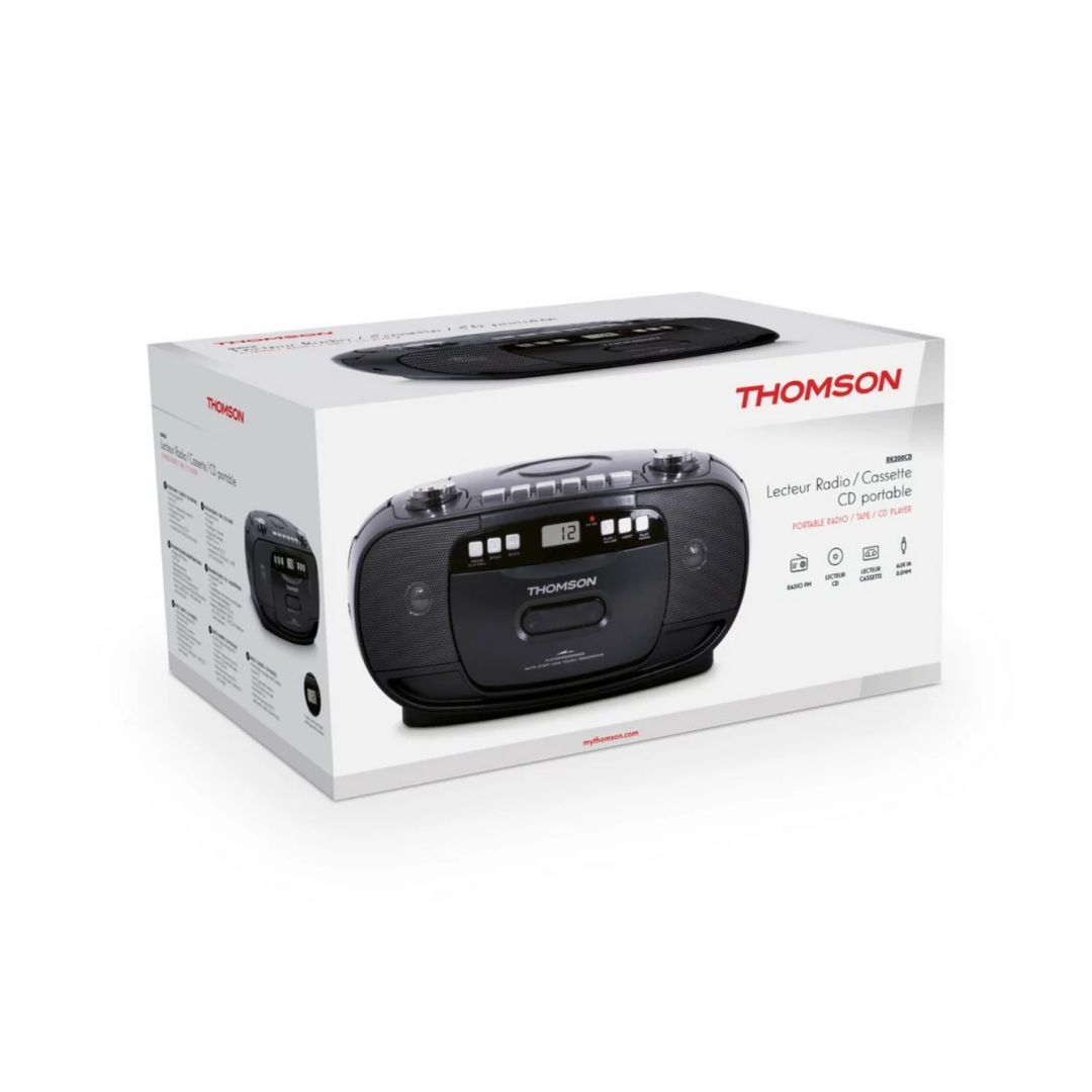 Thomson RK200 CD Rádiómagnó Black Thomson RK200 CD Rádiómagnó Black
