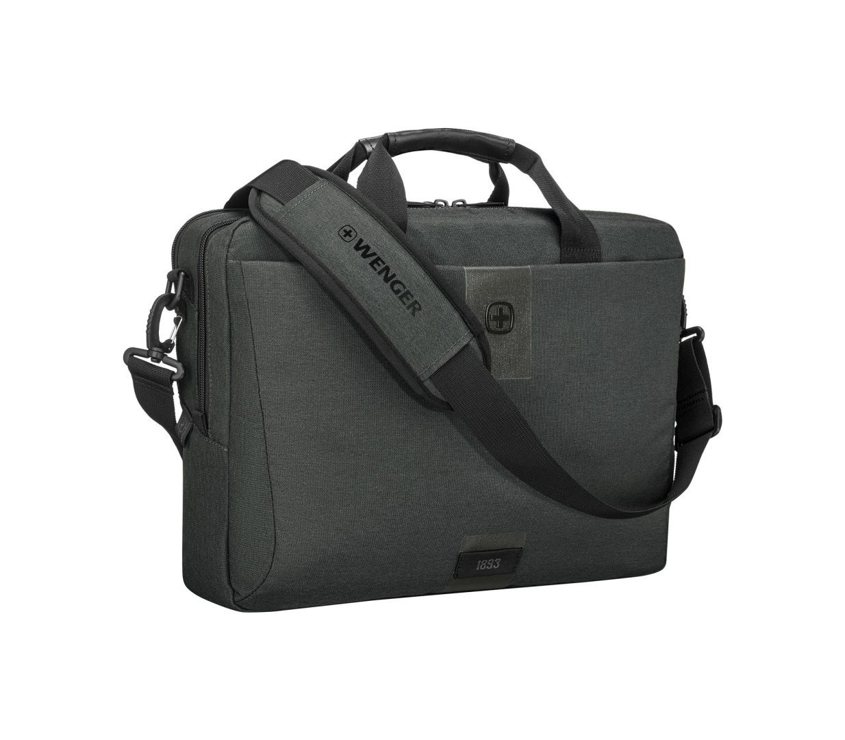 Wenger MX ECO Brief Laptop Briefcase with Tablet Pocket 16" Gray Wenger MX ECO Brief Laptop Briefcase with Tablet Pocket 16" Gray