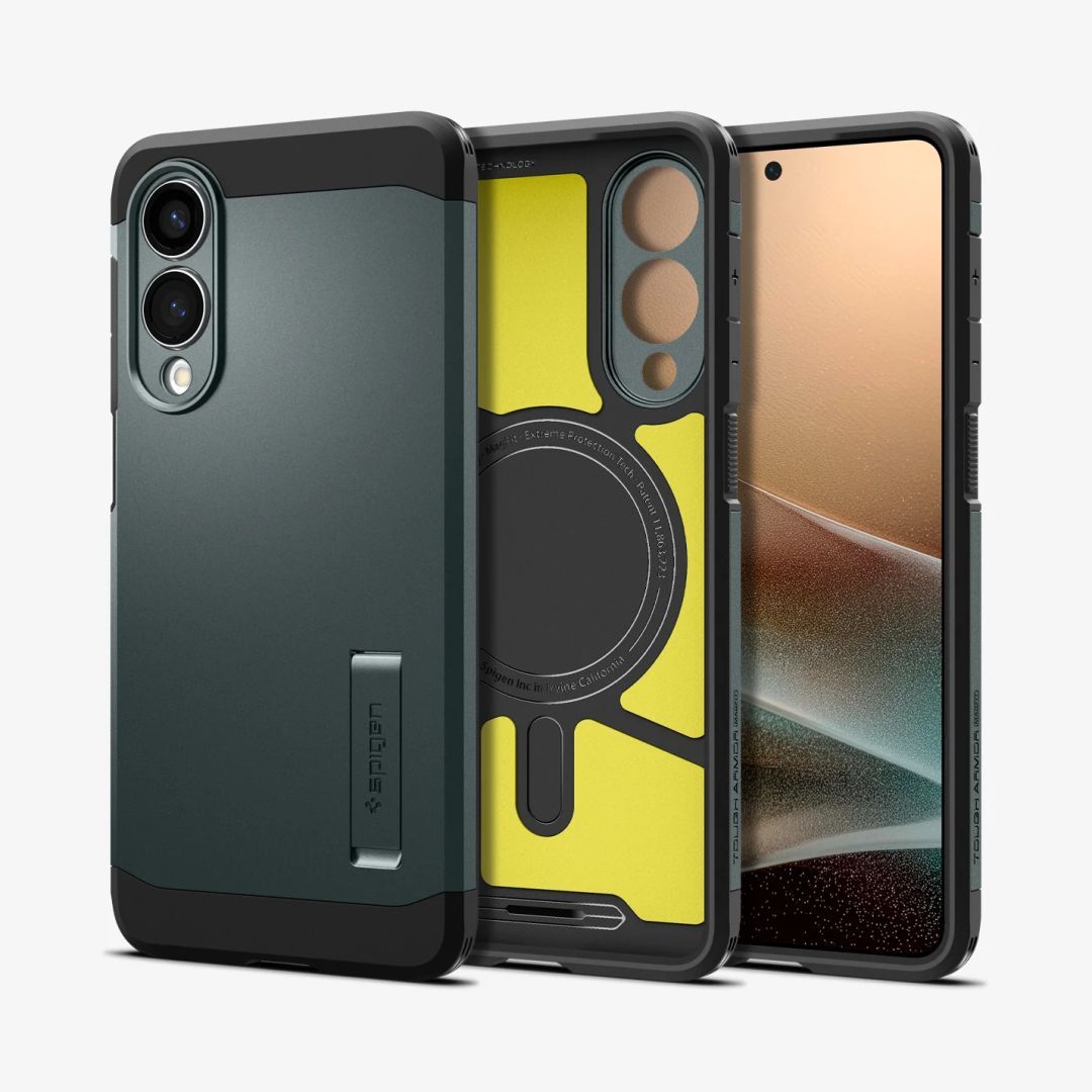 Spigen Tough Armor MagSafe Samsung Galaxy S25 Edge Abyss Green Spigen Tough Armor MagSafe Samsung Galaxy S25 Edge Abyss Green