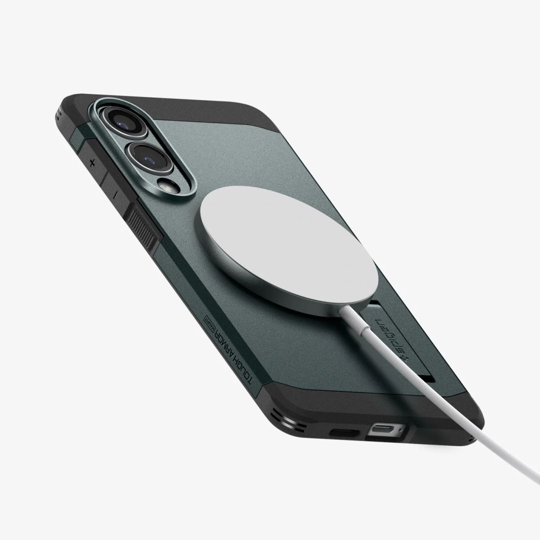 Spigen Tough Armor MagSafe Samsung Galaxy S25 Edge Abyss Green Spigen Tough Armor MagSafe Samsung Galaxy S25 Edge Abyss Green