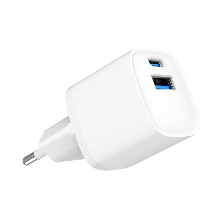 Gembird 2-Port 20W USB Fast Charger White Gembird 2-Port 20W USB Fast Charger White