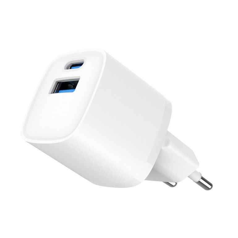 Gembird 2-Port 20W USB Fast Charger White Gembird 2-Port 20W USB Fast Charger White