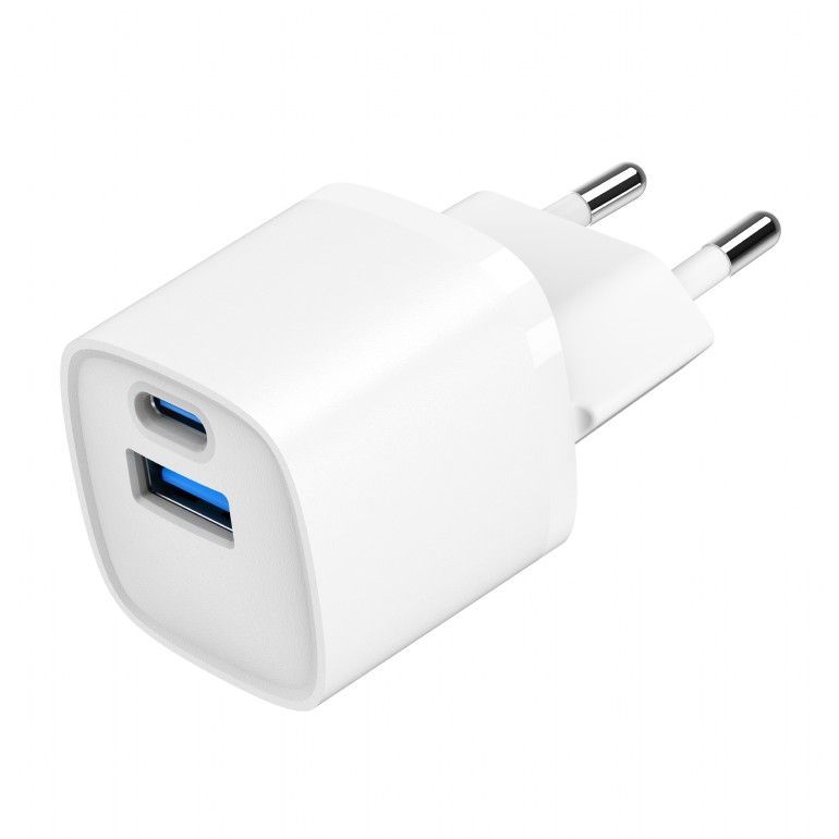 Gembird 2-Port 20W USB Fast Charger White Gembird 2-Port 20W USB Fast Charger White