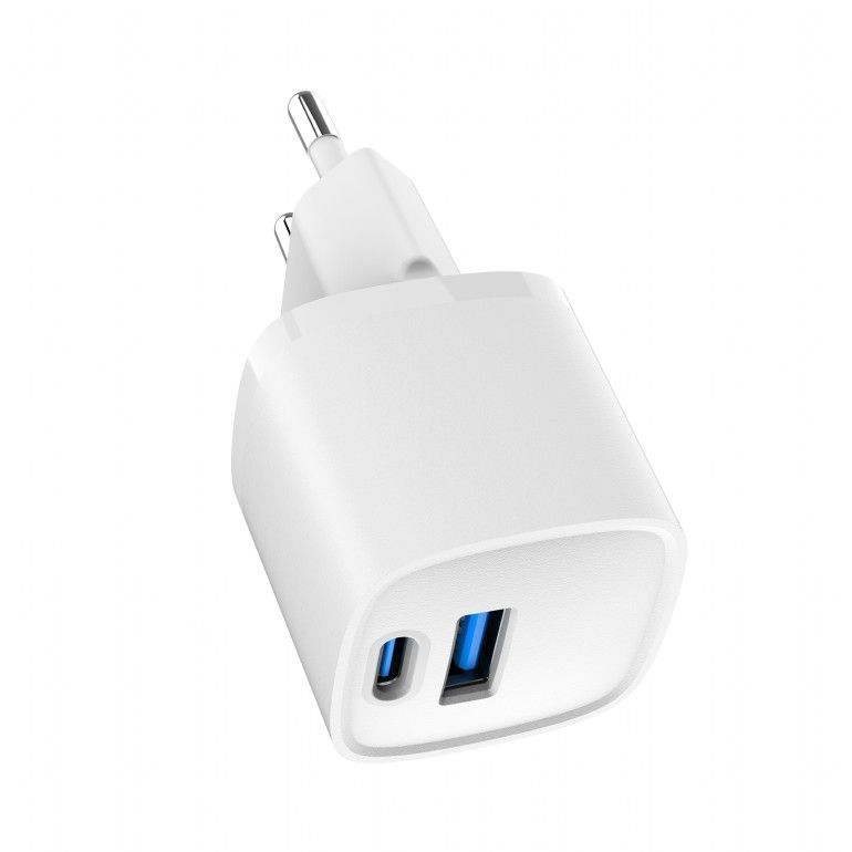 Gembird 2-Port 20W USB Fast Charger White Gembird 2-Port 20W USB Fast Charger White