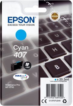 Epson T07U2 (407) Cyan tintapatron Epson T07U2 (407) Cyan tintapatron