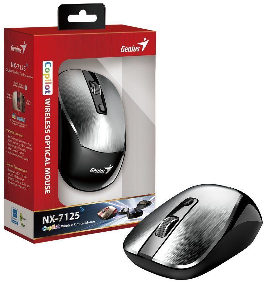 Genius NX-7125 Wireless Mouse Silver