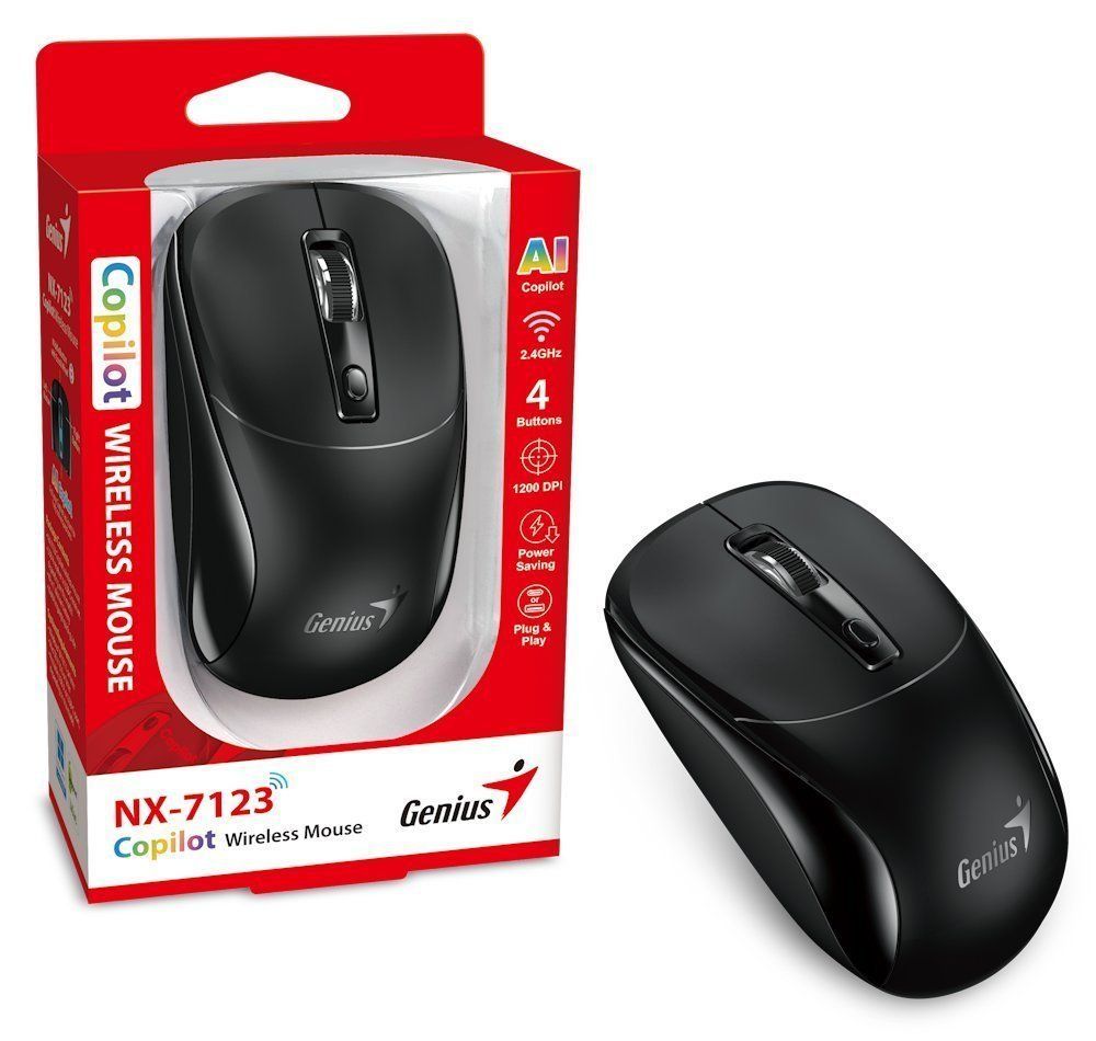 Genius NX-7123 Wireless Mouse Black Genius NX-7123 Wireless Mouse Black