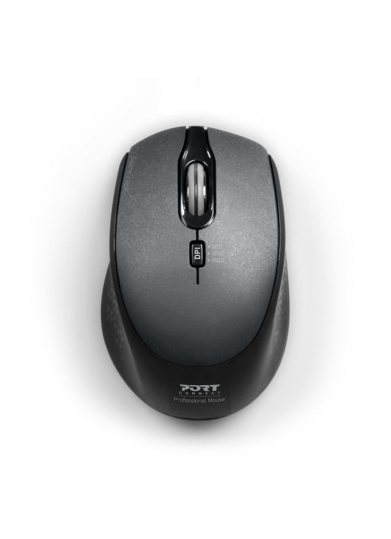 Port Designs Silent Wireless mouse Black Port Designs Silent Wireless mouse Black