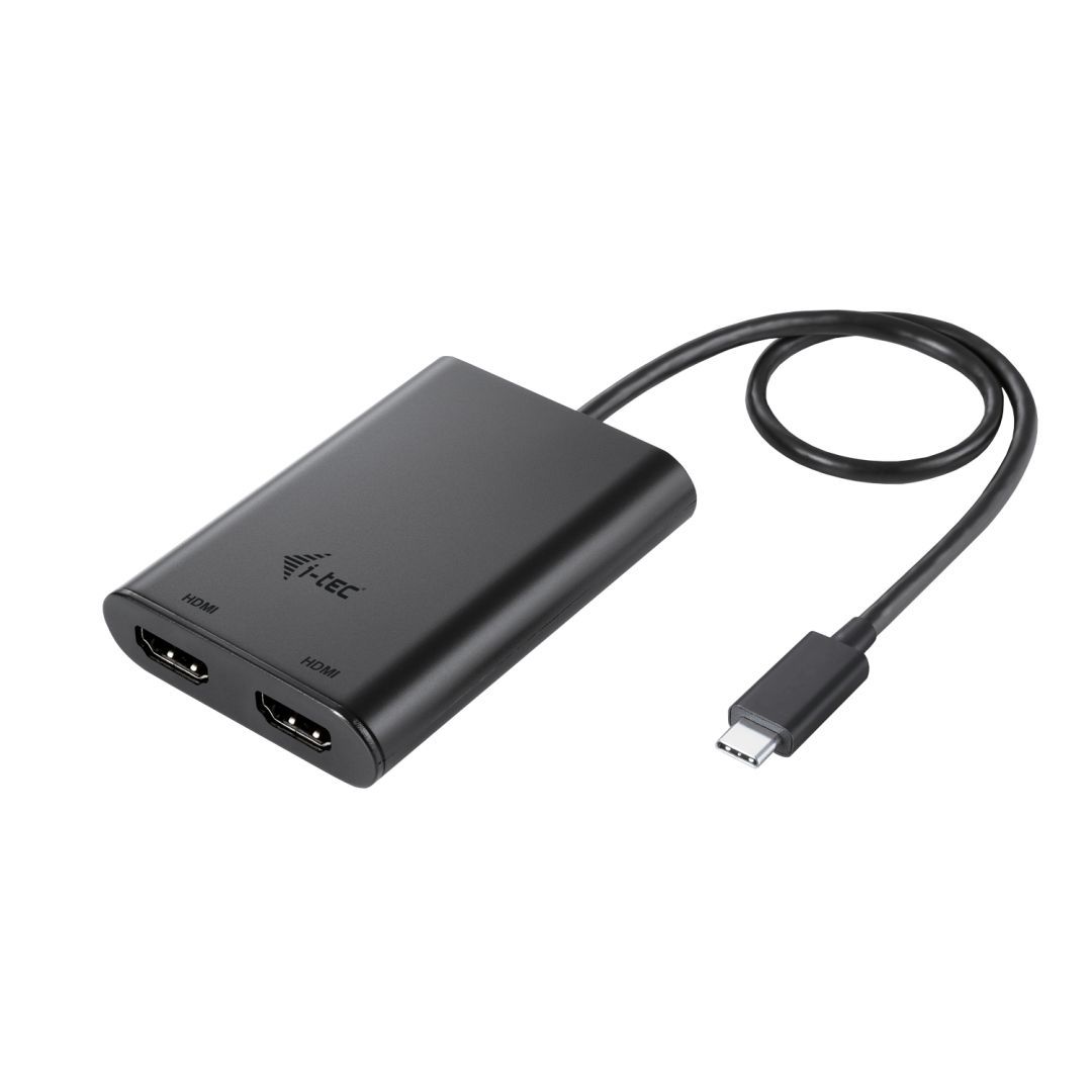 I-TEC USB-C 3.1 Dual 4K HDMI Video Adapter Black I-TEC USB-C 3.1 Dual 4K HDMI Video Adapter Black