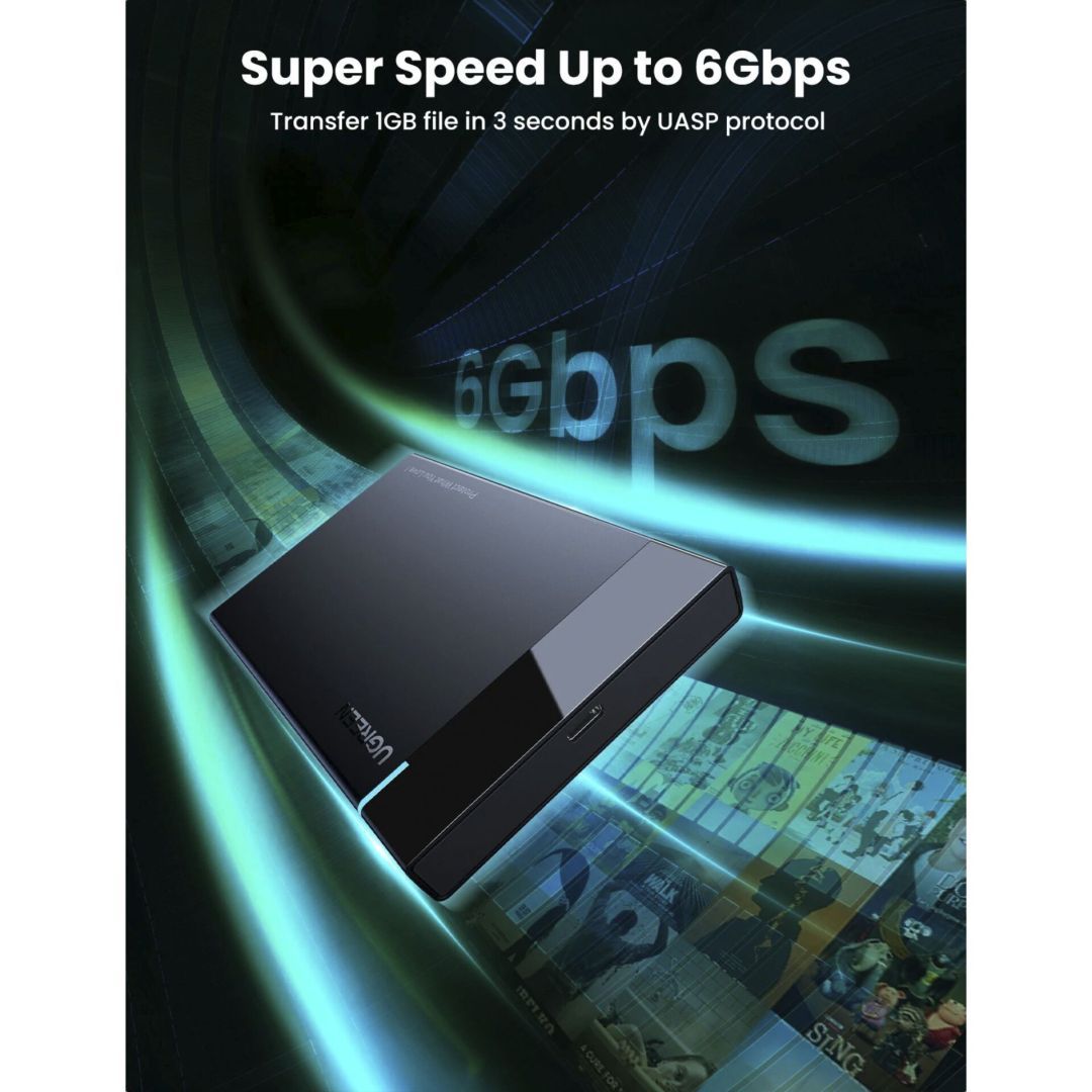 UGREEN External Hard Drive Enclosure for 2,5" HDD/SSD Black UGREEN External Hard Drive Enclosure for 2,5" HDD/SSD Black