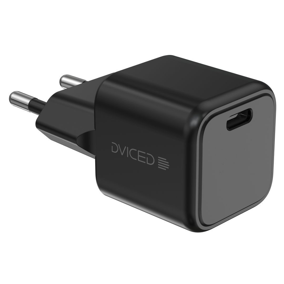 Dviced Wall Charger 30W and 1,25m cable GaN EU Black Dviced Wall Charger 30W and 1,25m cable GaN EU Black