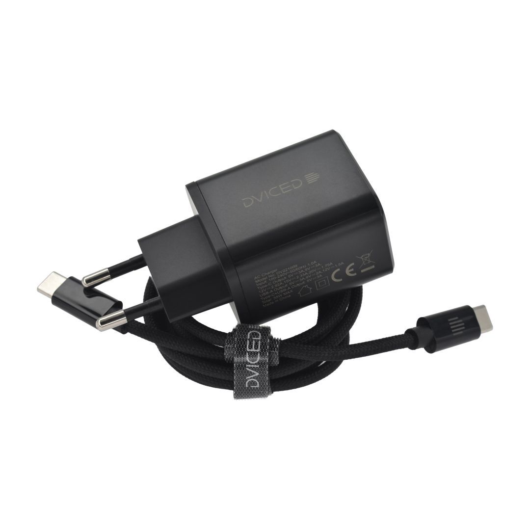 Dviced Wall Charger 35W and 1,25m cable GaN EU Black Dviced Wall Charger 35W and 1,25m cable GaN EU Black