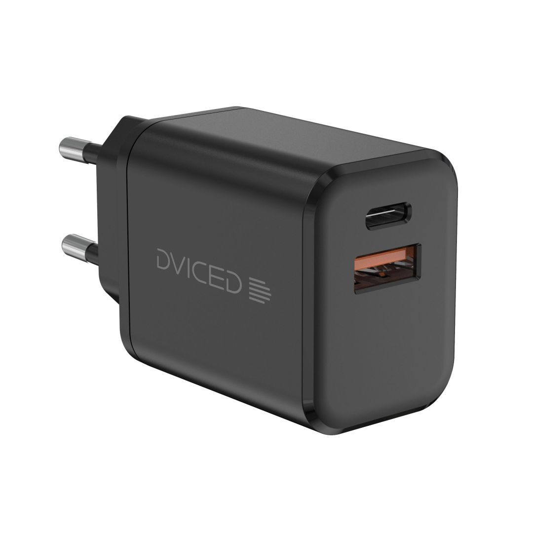 Dviced Wall Charger 35W and 1,25m cable GaN EU Black Dviced Wall Charger 35W and 1,25m cable GaN EU Black