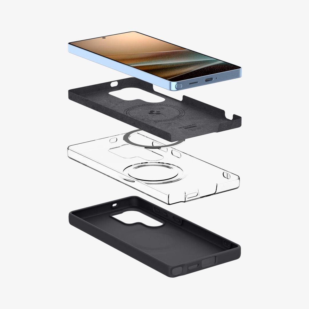 Spigen Silicone Fit MagSafe Samsung Galaxy S25 Ultra Black Spigen Silicone Fit MagSafe Samsung Galaxy S25 Ultra Black