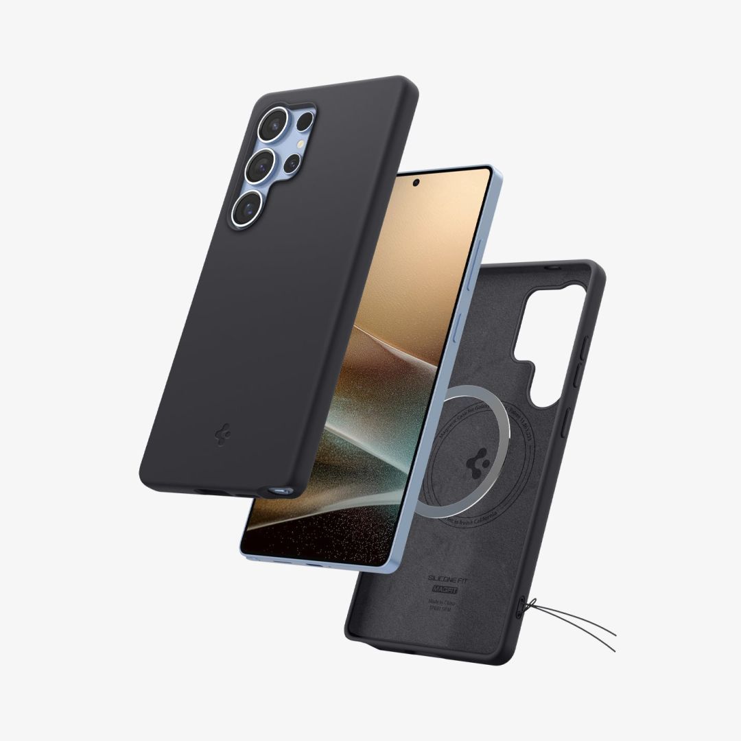 Spigen Silicone Fit MagSafe Samsung Galaxy S25 Ultra Black Spigen Silicone Fit MagSafe Samsung Galaxy S25 Ultra Black